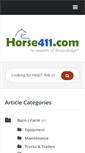 Mobile Screenshot of horse411.com